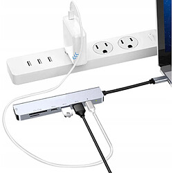 Acheter GUPBOO Adaptateur Hub USB-C 3.0 HDMI 4K 60Hz SD/TF PD 7in1,JL2373