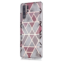 Coque en TPU motif marbre or rose imd blanc/rose pour votre Huawei P30 Pro