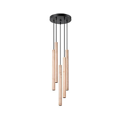 Luminaire Center Suspension Pastelo Acier,Bois Bois