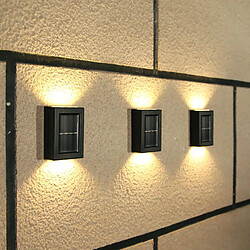 4x Applique Murale Solaire Moderne Mur Monté Chemin Escalier Lumière Décoration Blanc Chaud