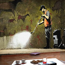 Paris Prix Papier Peint Banksy - Cave Painting 105 x 150 cm