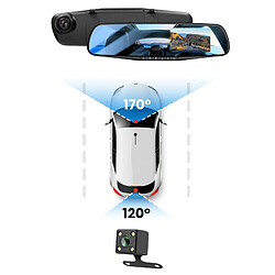 Avis Avizar Dashcam Rétroviseur Avant Arrière HD 1080P Écran 4 pouces Micro Bouton Noir