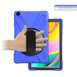 Coque en TPU + Silicone combo en forme de X bleu pour votre Samsung Galaxy Tab A 10.1 (2019) SM-T515