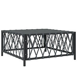 Maison Chic Table de jardin | Table d'extérieur anthracite 70x70x34 cm tissu tissé -GKD98481