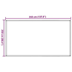 vidaXL Tapis de tente 250x350 cm Anthracite et blanc pas cher