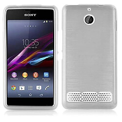 Cadorabo Coque Sony Xperia E1 Etui en Argent