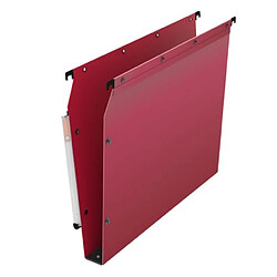 Dossier suspendu plastique pression L'Oblique AZ fond 3 cm pour armoire - rouge - Lot de 10