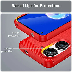 Avis Htdmobiles Coque pour Asus Zenfone 9 5G - housse etui silicone gel carbone + verre trempe - ROUGE