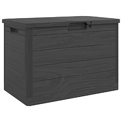 vidaXL Boîte à coussins d'extérieur anthracite 77,5x44,5x53 cm PP