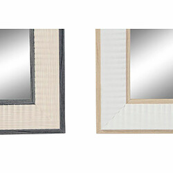 Miroir mural DKD Home Decor 36 x 2 x 95,5 cm Verre Marron Blanc Gris foncé polystyrène (4 Pièces)