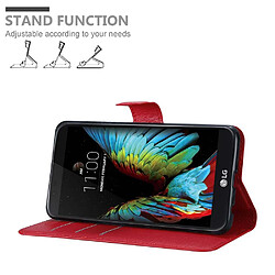 Cadorabo Coque LG K10 2016 Etui en Rouge pas cher