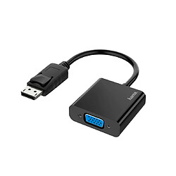 HAMA Adaptateur vidéo, fiche DisplayPort - port VGA, Full-HD 1080p