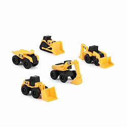 Ludendo Pack de 5 véhicules CAT articulés little machine 8 cm