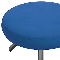 Acheter vidaXL Chaise de salle à manger Bleu Velours