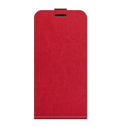 Coque en TPU + PU crazy horse avec porte-cartes rouge pour votre OnePlus Nord 2 5G