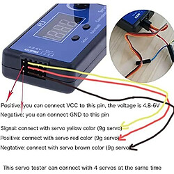 1 pièce HJ Digital Servo, ESC Speed Controller Consistency Tester (3 Modes, Synchronized Output Control 4 servos) pour RC