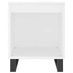 Acheter vidaXL Tables de chevet 2 pcs blanc 40x35x50 cm bois d’ingénierie