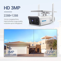 Yonis Camera Surveillance Solaire Wifi HD 3MP