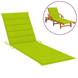 Avis vidaXL Chaise longue double et coussins vert vif Bois de pin imprégné