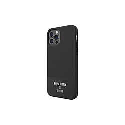 Superdry Coque pour Apple iPhone 12 / 12 Pro Collection Canvas en TPU Noir