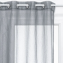 Atmosphera, Createur D'Interieur Voilage design 3D Croix - 140 x 240 cm - Gris