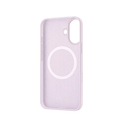 MW Coque pour iPhone 16 MagSafe Silicone Oléophobe et Anti-rayures Violet clair