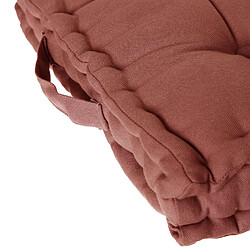 Atmosphera, Createur D'Interieur Coussin de sol - 40 x 40 cm - Terracotta