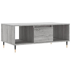 Maison Chic Table basse,Table Console Table d'appoint, Table pour salon Sonoma gris 90x50x36,5 cm Bois d'ingénierie -MN30393