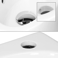 Acheter Ecd Germany Lavabo en céramique blanc environ 335 x 255 x 130 mm avec dispositif d'écoulement