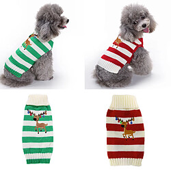 Acheter chien chien chiot noël renne chandail tricoté vêtements d'hiver red_xs