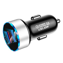 3A Mini Dual USB Chargeur De Voiture Pour Téléphone Adaptateur Charge Rapide Argent