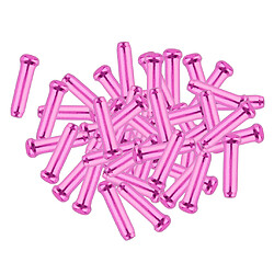 Avis 50pcs / Pack Embouts Intérieurs De Vélo En Alliage D'aluminium Embouts De Fil Embouts à Sertir Ligne Noyau Violet