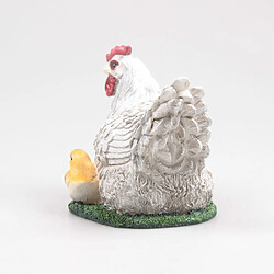 Avis Farmwood Animals Poule couvant avec poussin en résine 17 x 23 x 19 cm brun.