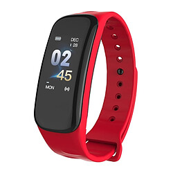 Wewoo Bracelet connecté Smartwatch Fitness Tracker 0.96 pouces couleur écran Bluetooth 4.0 intelligent, IP67 étanche, soutien des sports mode / moniteur de fréquence cardiaque / de sommeil / informations rappel rouge