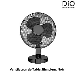 VENTILATEUR DE TABLE - Noir - 40CM 45W - DIO