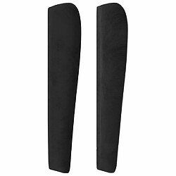 Acheter Maison Chic Tête de lit moderne avec oreilles pour chambre - Décoration de lit Noir 83x23x118/128 cm Velours -MN17647