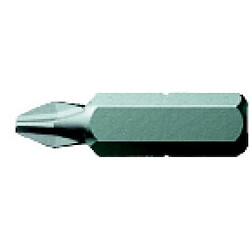 Wera Embout PH pour vis cruciforme 1/4'', semi-dur, Dimensions : PH 1, Long. totale 25 mm