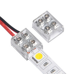 Acheter Ledkia Connecteur câblé pour Ruban LED 12/24V DC avec Vis 8 mm