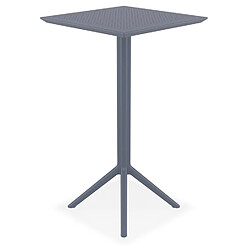 Acheter Alterego Table haute pliable 'FOLY BAR' gris foncé pour intérieur et extérieur