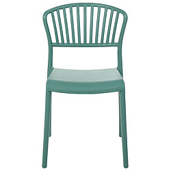 Beliani Lot de 4 chaises GELA Matière synthétique Vert menthe pas cher