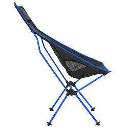 Avis vidaXL Chaise de camping pliable PVC et aluminium Noir