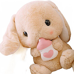 Universal 32cm mignon peluche lapin peluche lapin enfant oreiller poupée cadeau d'anniversaire créatif enfant bébé accompagnement sommeil jouet | animal en peluche (brun)