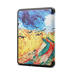 Wewoo Housse Coque Étui de protection en cuir PU + TPU avec motif peinture à l'huile Van Gogh pour Amazon Kindle Paperwhite 4 (2018), fonction veille et réveil