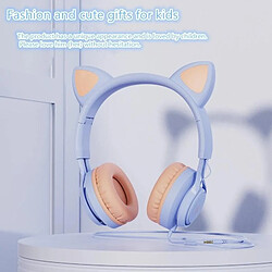 Acheter Yonis Casque Audio Enfant Oreilles De Chat Violettes