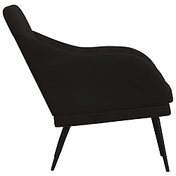 Avis vidaXL Fauteuil Noir 63x76x80 cm Velours