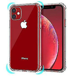 Universal Étui transparent iPhone 11, étui de protection en silicone à l'épreuve des chocs avec couverture anti-rayon de technologie du coussin d'air