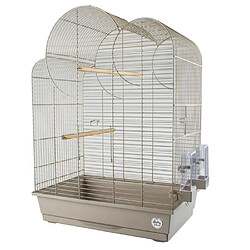 LAROY DUVO Cage pour oiseaux Mocha Eliza - 54 x 34 x 75 cm - Moka