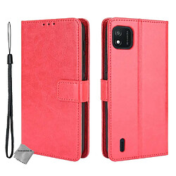 Htdmobiles Housse etui portefeuille avec coque intérieure en silicone pour Wiko Y62 + film ecran - ROUGE