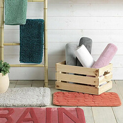 Paris Prix Tapis de Bain Microfibre Vitamine 50x120cm Noir