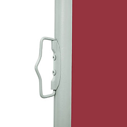 Avis vidaXL Auvent latéral rétractable de patio 160x600 cm Rouge